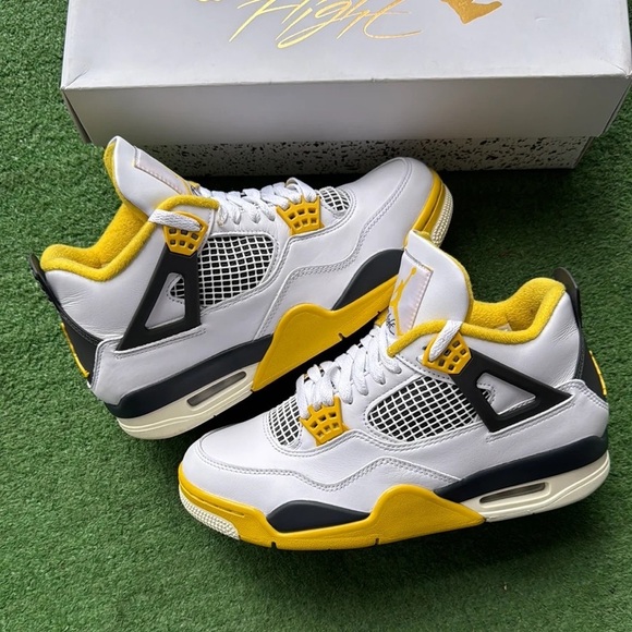 Size various - unisex Air Jordan 4 Retro Vivid Sulfur WIn-hand Ship Aq9129-101